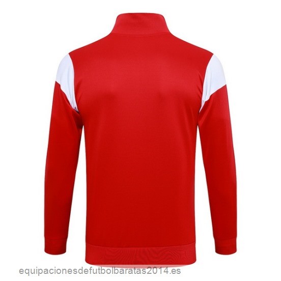 Nuevo Ropa Deportiva Con Cremallera Larga AC Milan 23/24 Rojo Blanco Negro Baratas